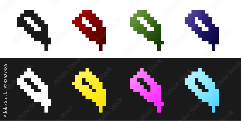 Set Salt and pepper icon isolated on black and white background. Cooking spices. Vector Illustration Set Salt and pepper icon isolated on black and white background. Cooking spices. Vector Illustration