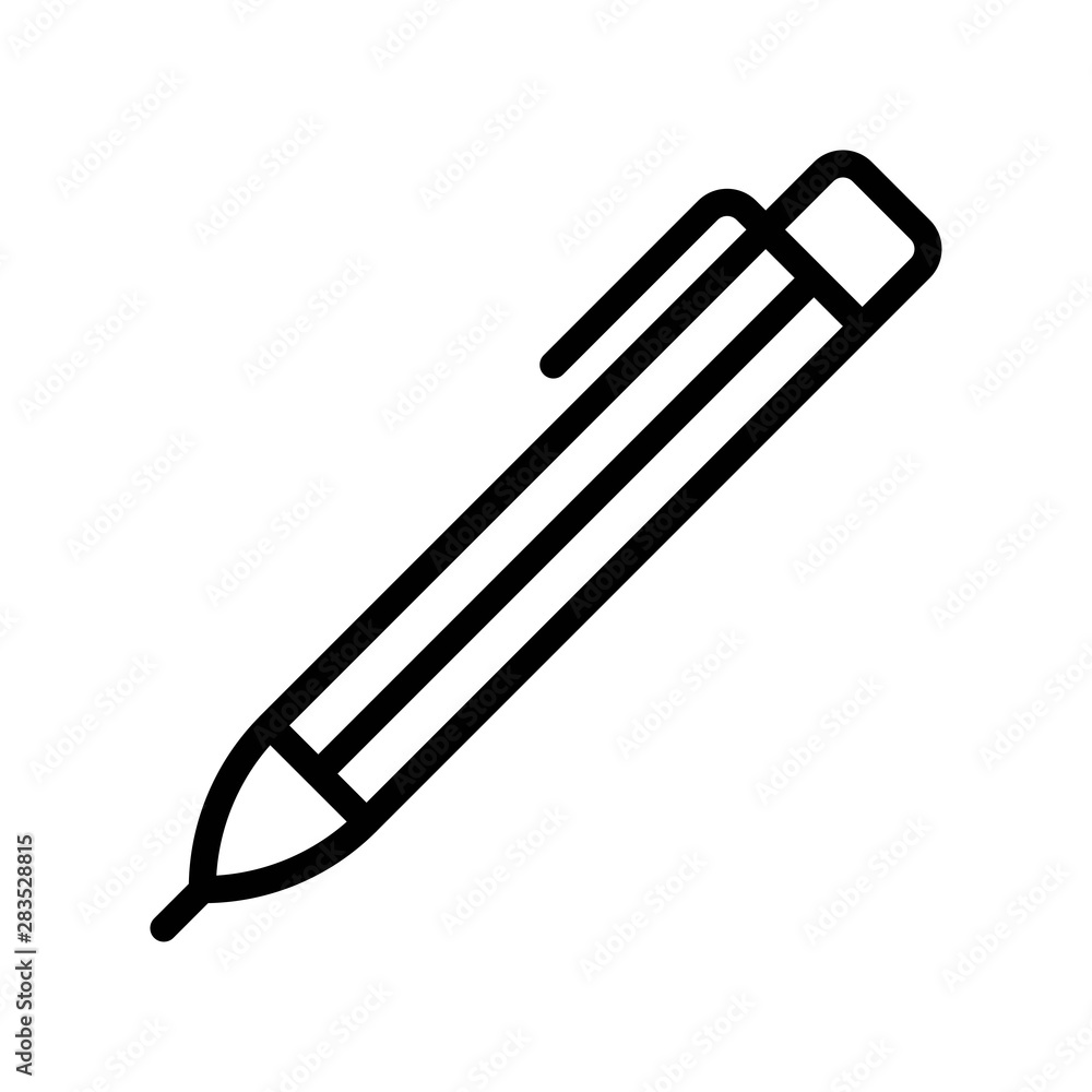 Mechanical pencil vector, Back to school line style icon