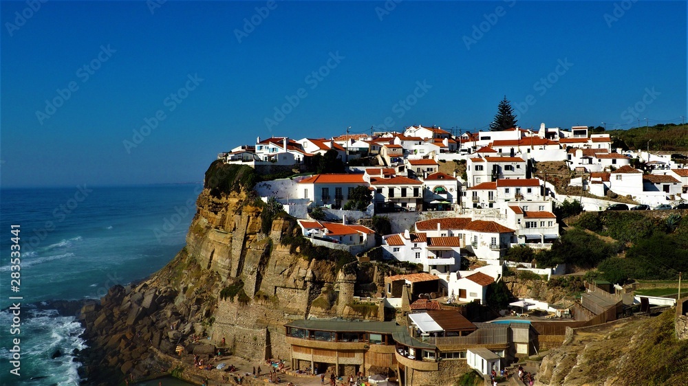 the beautiful village of azenhas do mar in portugal
