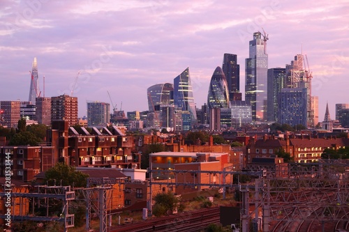 London sunset light