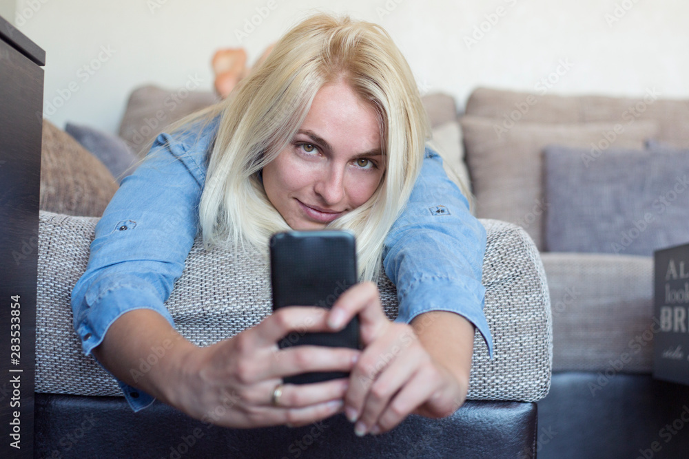 Beautiful woman with mobile phone Beautiful woman with mobile phone