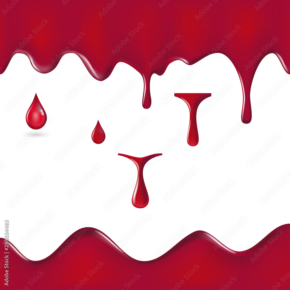 various blood or paint splatters set various blood or paint splatters set