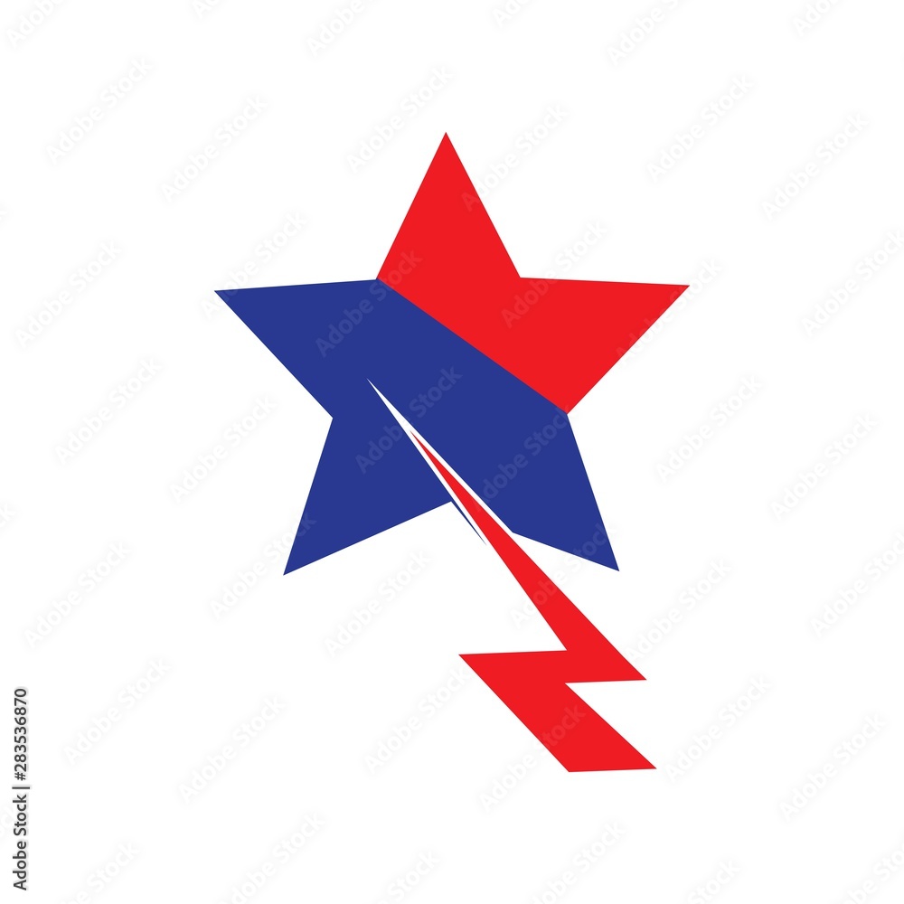 lightning star logo vector lightning star logo vector