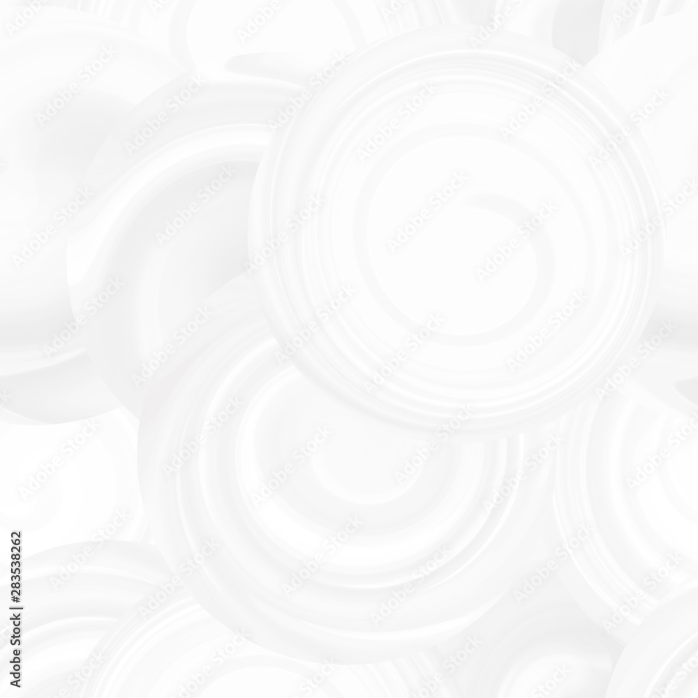 Obraz premium Pattern with white spirals, beautiful wallpapers for weddings.Texture 3 d background with abstract circles of different sizes, seamless pattern with waves. 