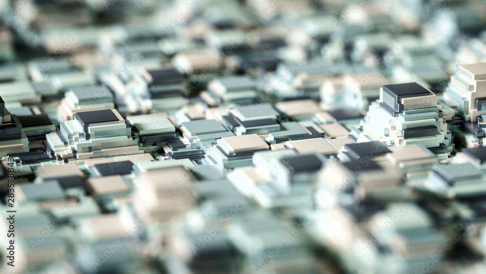 Techno high-tech background, geometry, cube, abstraction. 3d illustration, 3d rendering. Techno high-tech background, geometry, cube, abstraction. 3d illustration, 3d rendering.