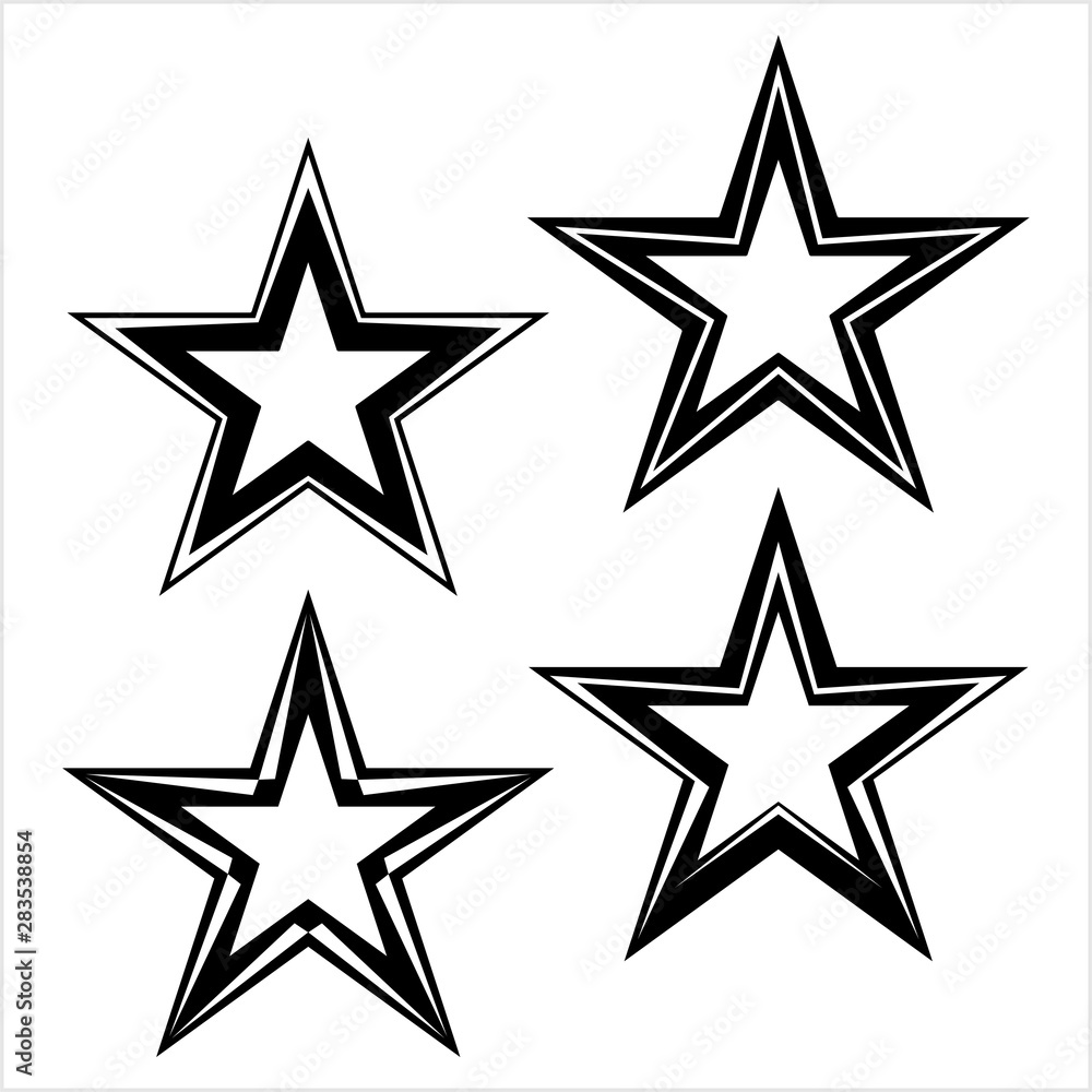 Obraz premium Star Shape Icon Design