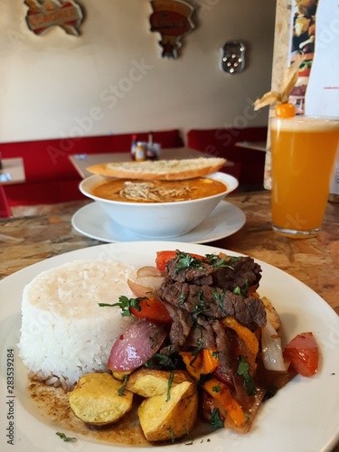 Obraz na płótnie meat with vegetables