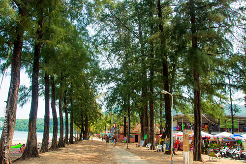 Entrance to Karon Beach on March 28,2018 in Phuket,Thailand. photo