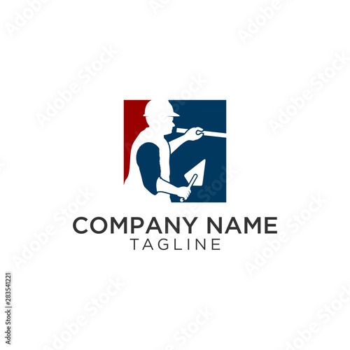 modern builder logo design concept