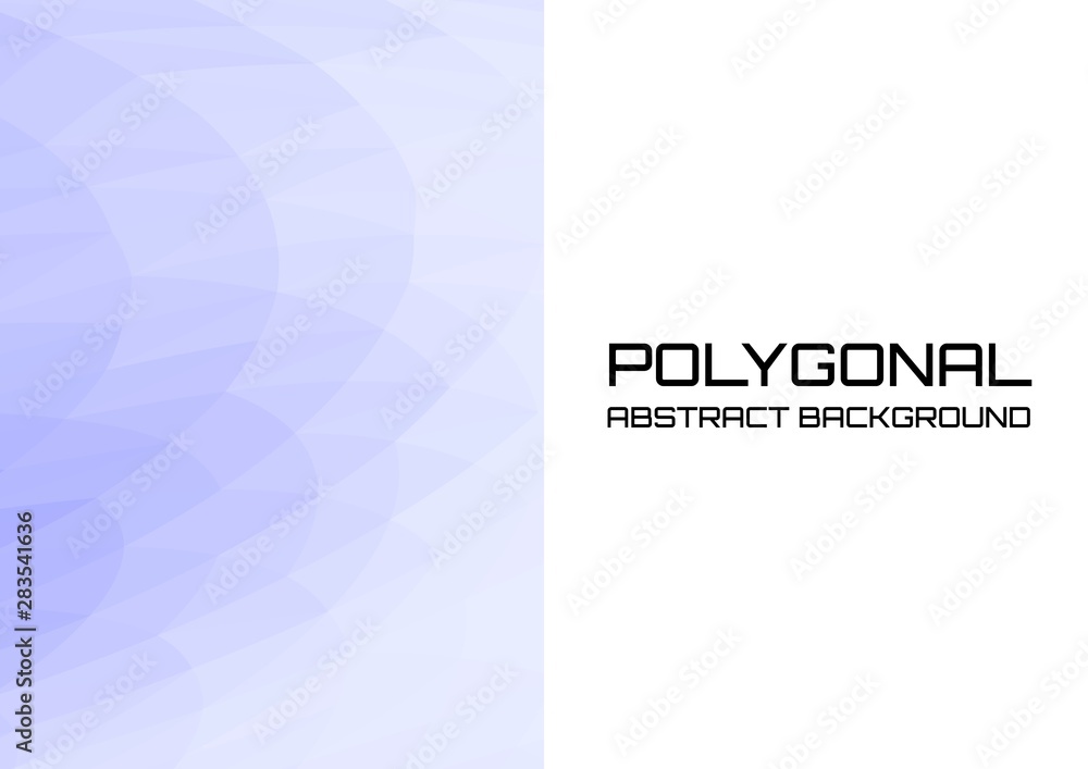 Obraz premium Blue waves polygonal background and gradient, suitable for cover poster or backdrop.