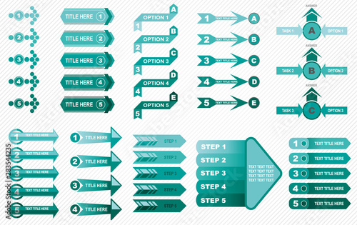 Set of infographic template...
