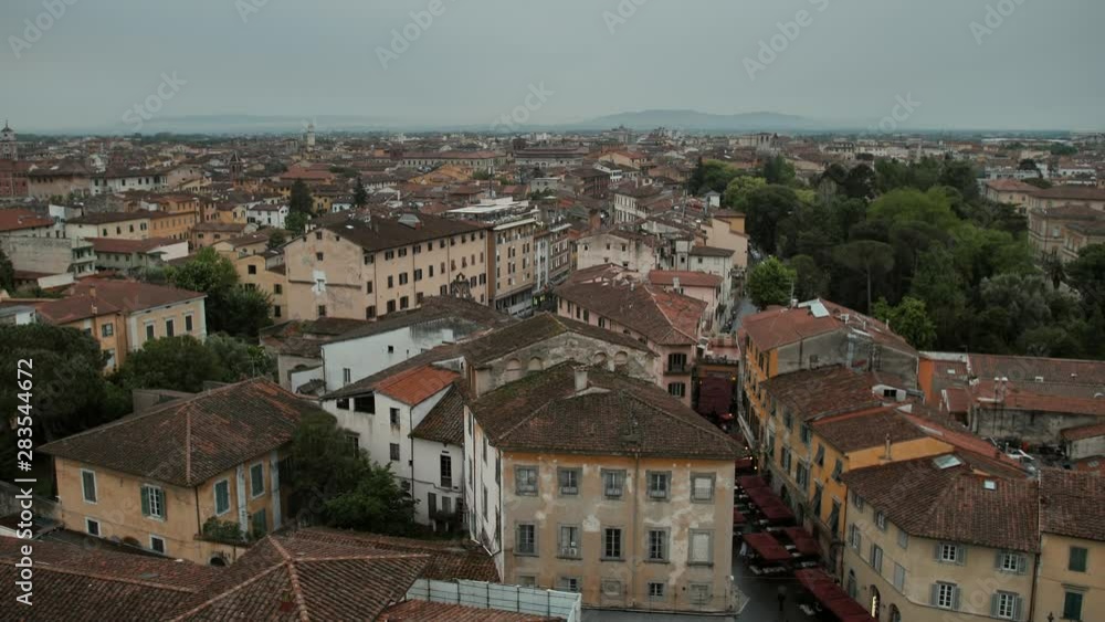 Cloudy view from the Tower of Pisa Cloudy view from the Tower of Pisa