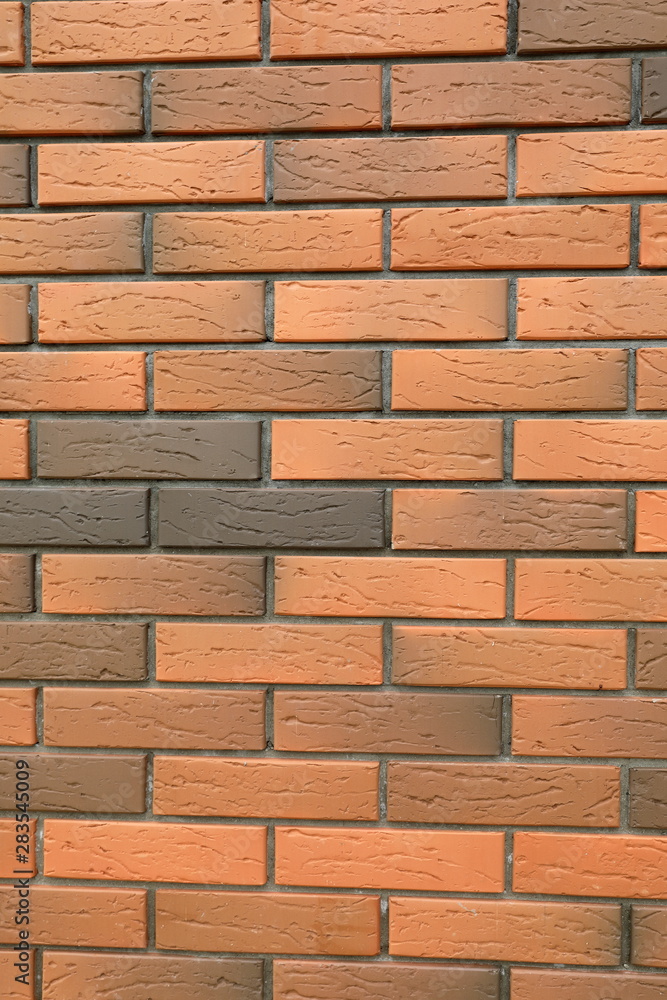 Brick wall of the building close-up Brick wall of the building close-up