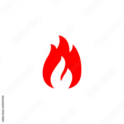 Fire icon. Flame vector illustration.