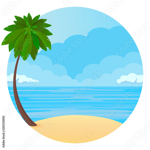 Palme am Strand