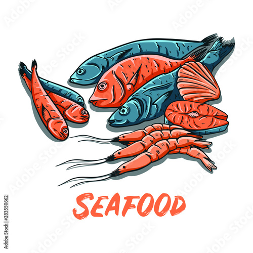 tuna Hand Drawn