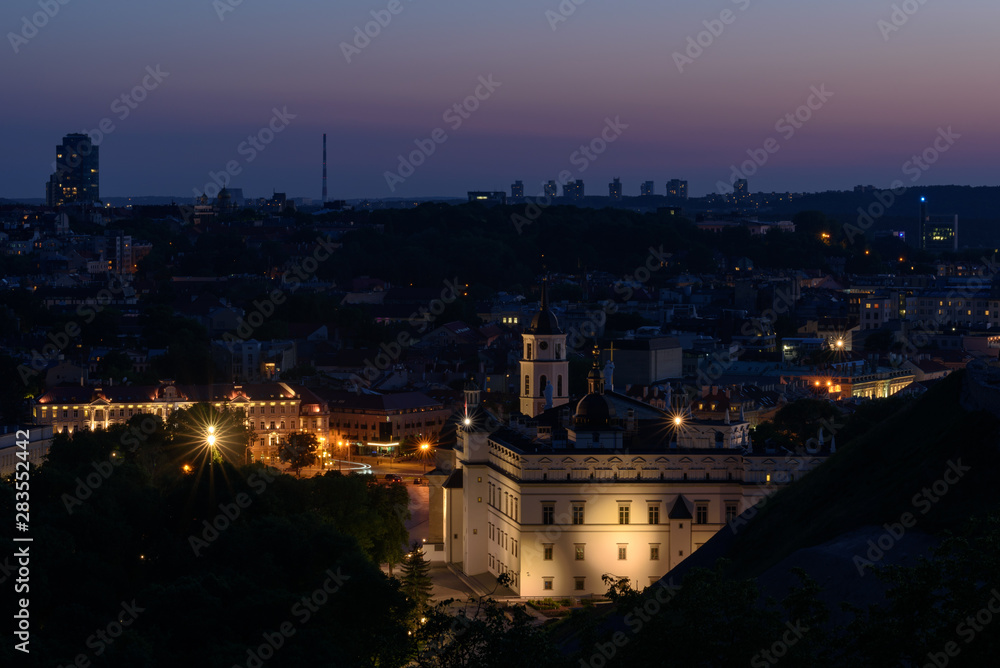 Cathédrale et tour clocher de Vilnius
