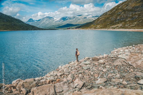 Best Norway hike. Besseggen Ridge. Yotunheimen national park