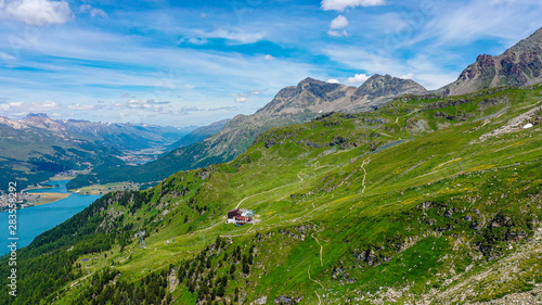 The beautiful mountains of Engadin Switzerland
