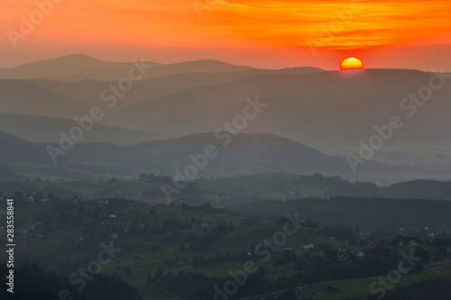 Fototapeta Naklejka Na Ścianę i Meble -  Beskid Śląski - Carpathians Mountains 