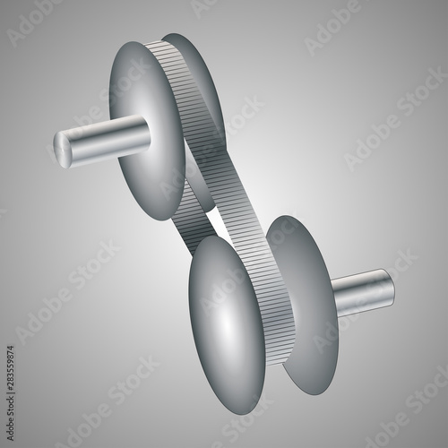 Continuously Variable Transmission Icon. Vector