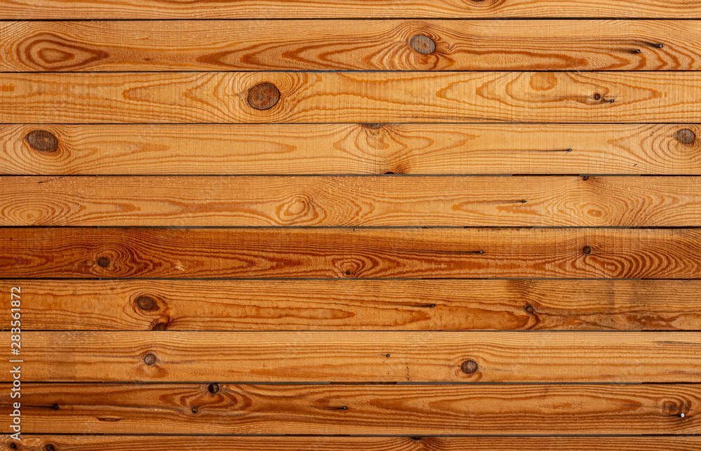 Naklejka premium Old Yellow pine wood texture. Floor surface background