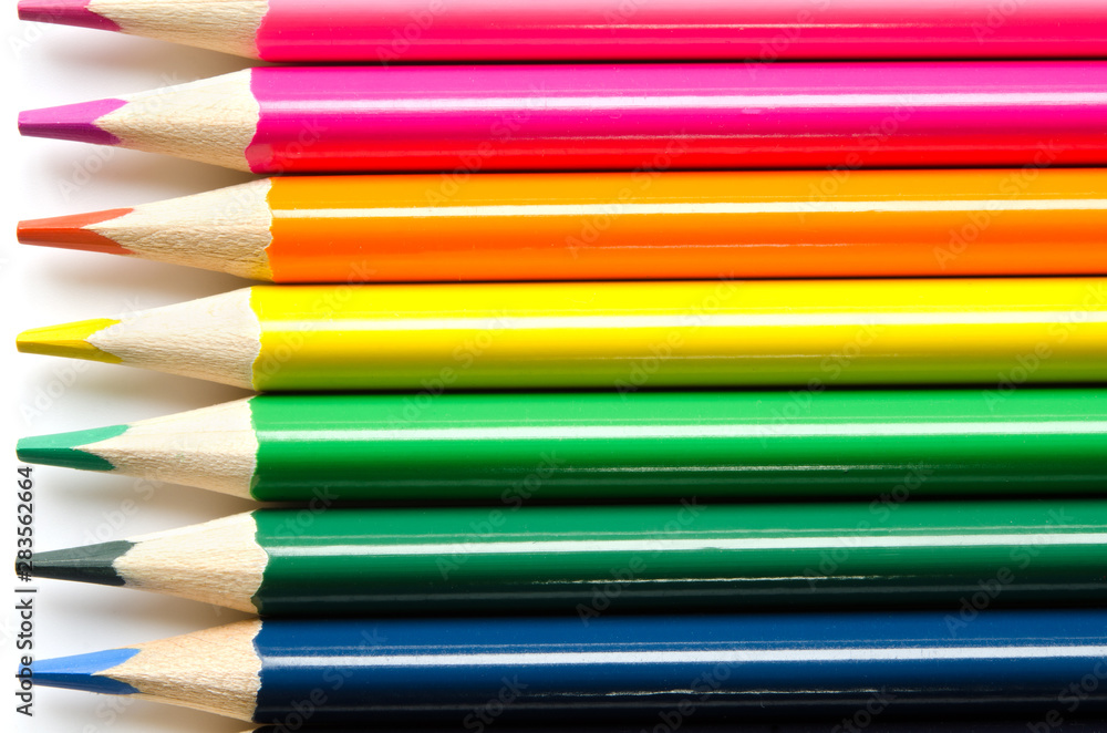Color pencils background. Close up. - Image Color pencils background. Close up. - Image
