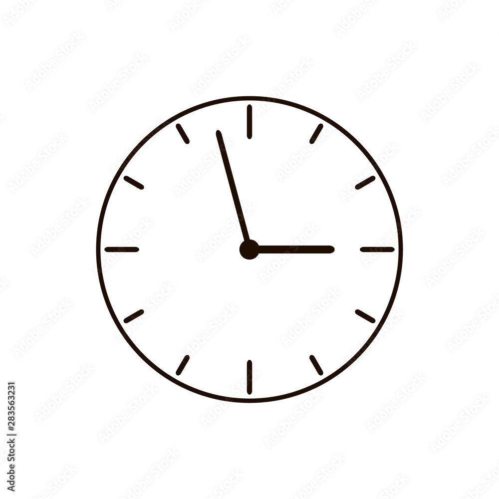Clock vector icon. Vector illustration Clock vector icon. Vector illustration