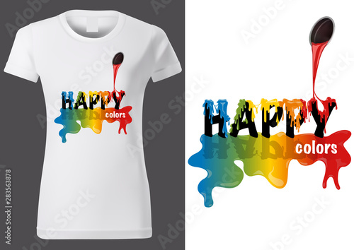 Women White T-shirt Design ...