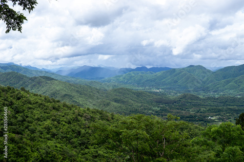  High mountain views in the tropical forest of Thailand, Ratchaburi