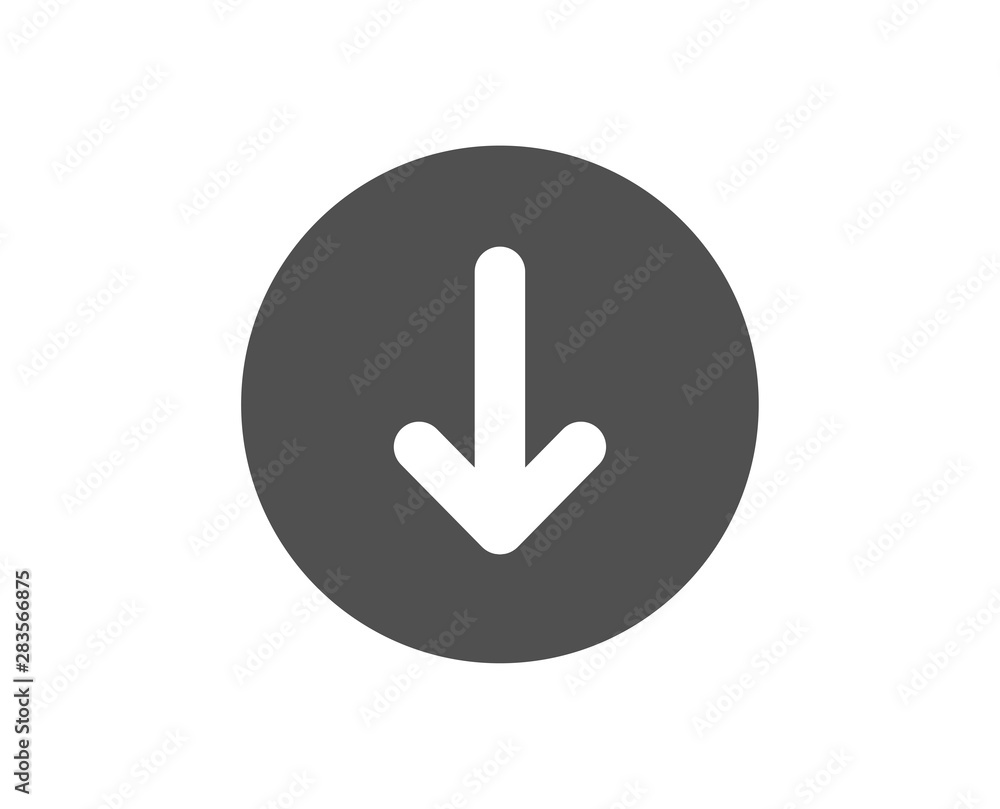 Scrolling screen sign. Scroll down button icon. Swipe page. Classic flat style. Simple scroll down icon. Vector Scrolling screen sign. Scroll down button icon. Swipe page. Classic flat style. Simple scroll down icon. Vector