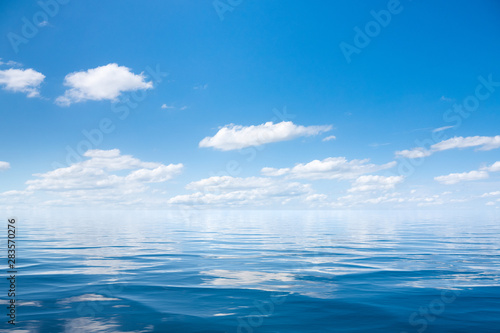 wide ocean waves horizon background © magann