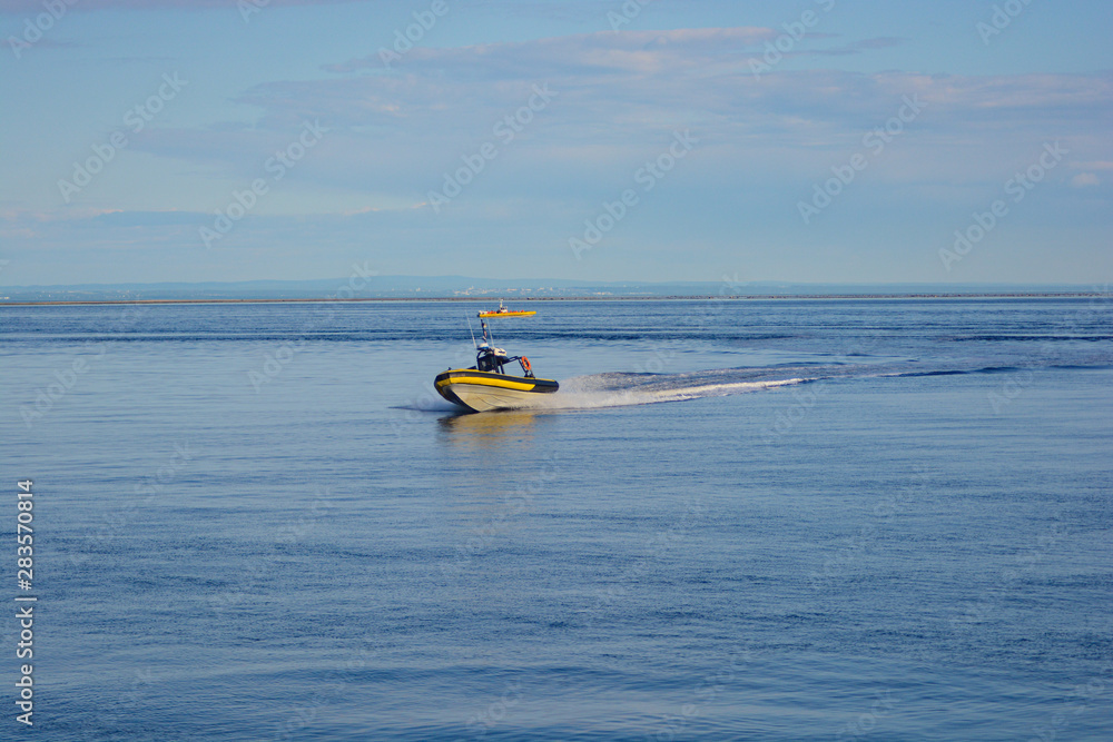 Fototapeta premium Speeding to the shore