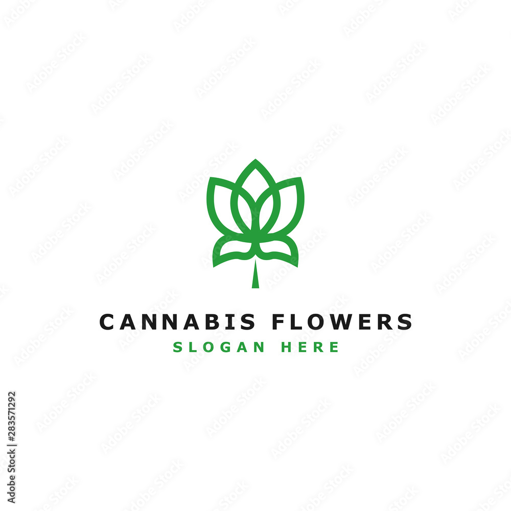 Marijuana Design Logo health icon, Vector Template - Vector