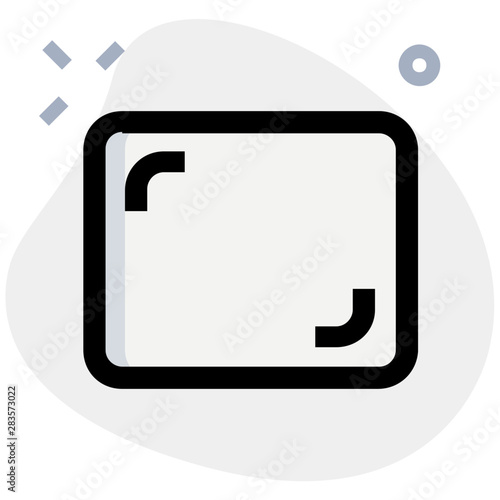 Camera viewfinder frame scene preview layout template