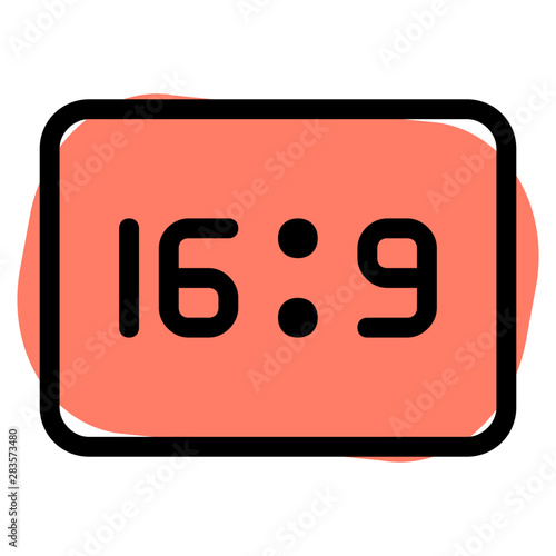 Modern high definition tv viewing format layout