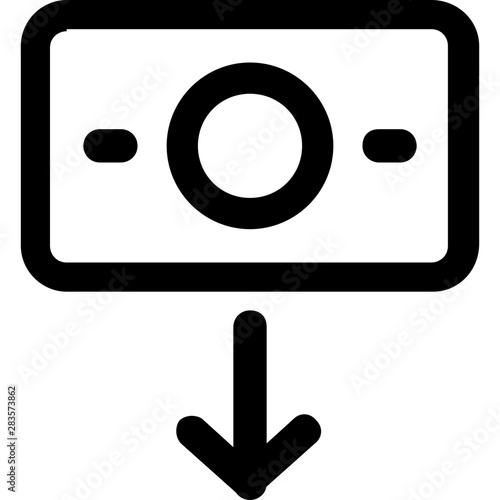 credit card value depreciation with down arrow