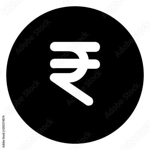 Indian rupee symbol with paisa a lower domination value
