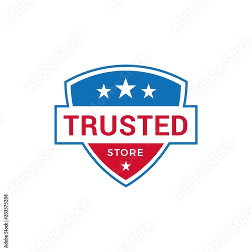 Trusted Store Logo Design Vector Template
