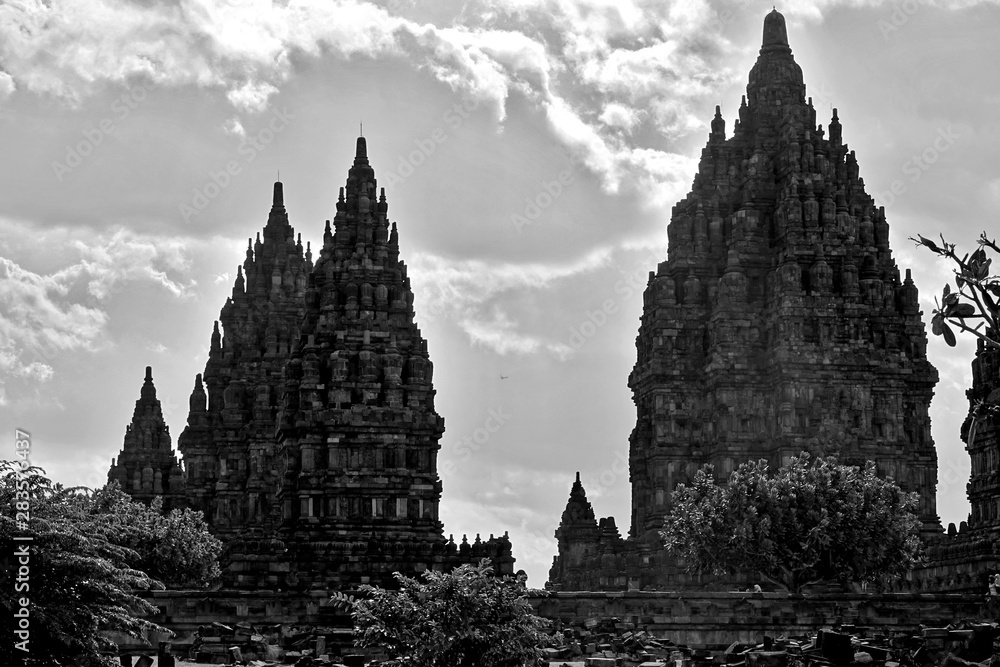 Temple de Prambanan sur l'île de Java