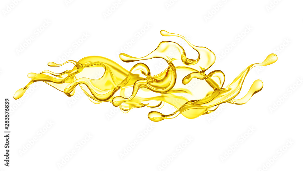 Splash oil 3d illustration, 3d rendering. Splash oil 3d illustration, 3d rendering.