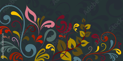 Ornament, background. Vector graphics. Beautiful, rich. Perhaps suitable for a banner.