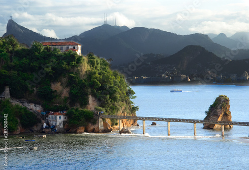  Island with Rio de Janeiro city in the background.