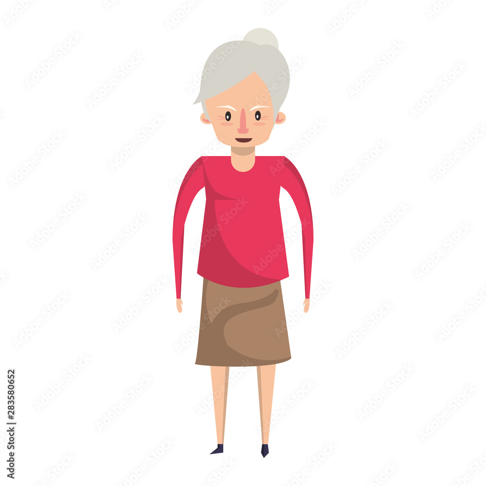 grandparent senior old grandmother cartoon grandparent senior old grandmother cartoon