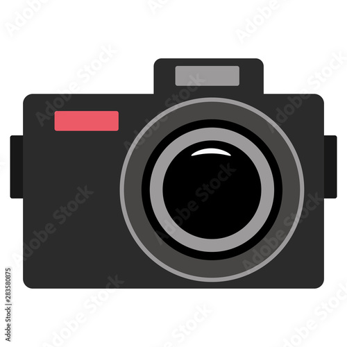 Cartoon Vintage Camara Isolated On White Background