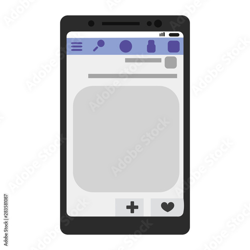Smartphone Illustration Isolated On White Background