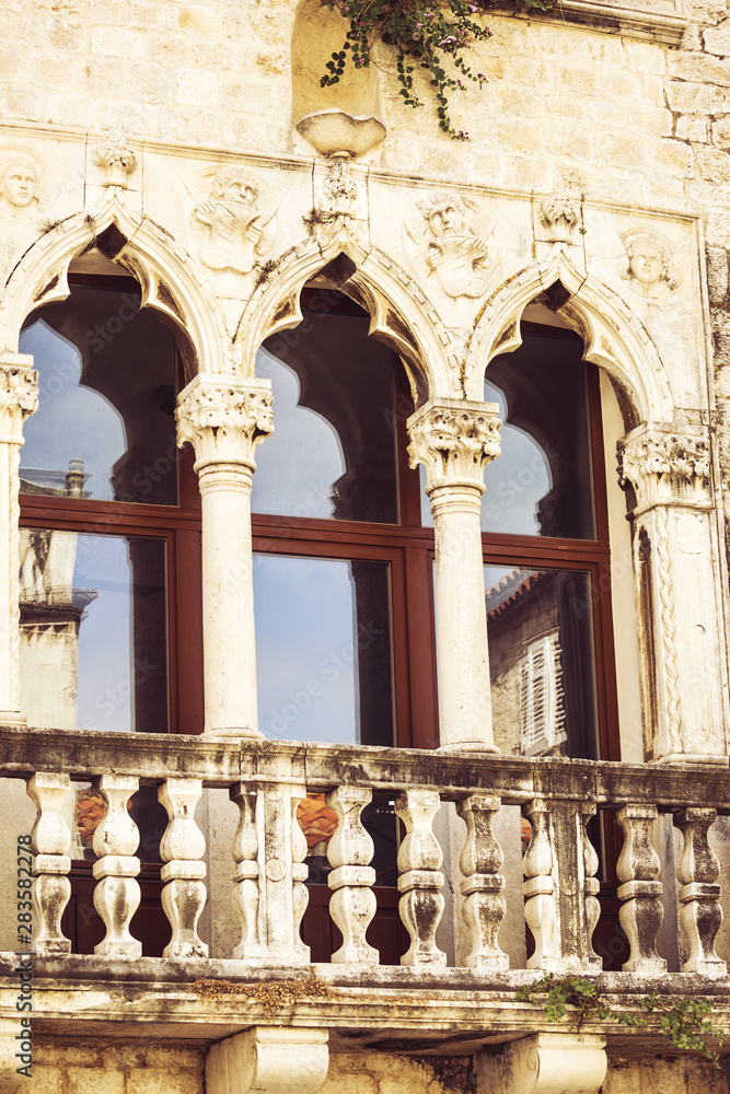 Fototapeta premium The city of Trogir in Dalmatia, Croatia on Adriatic Coast