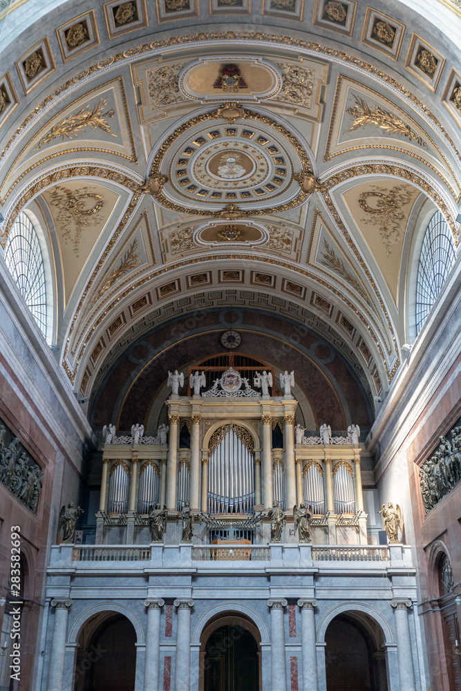 The organ in Esztergom Basilica in Hungary. The organ in Esztergom Basilica in Hungary.