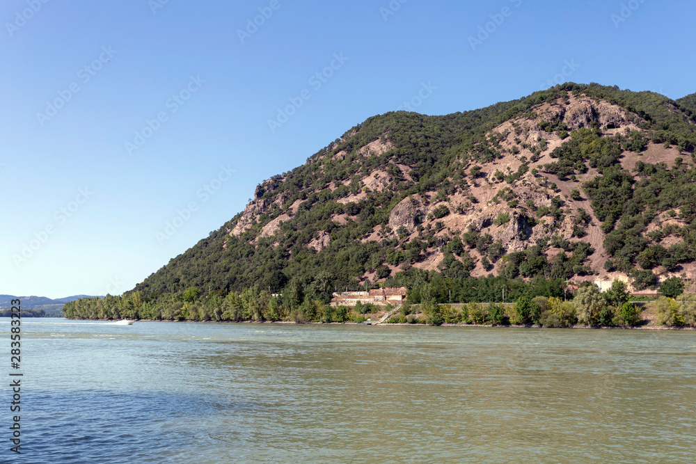The Danube bend at Domos, Hungary.