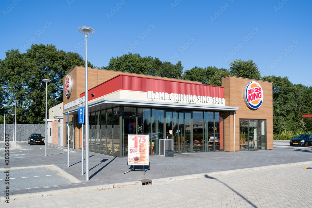 SPIJKENISSE, THE NETHERLANDS JULY 2, 2019 Burger King fast food restaurant. Burger King is